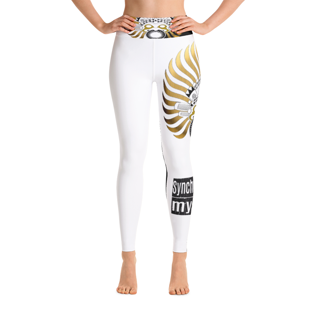 SUNBIRD BLACK WHITE : Yoga Leggings