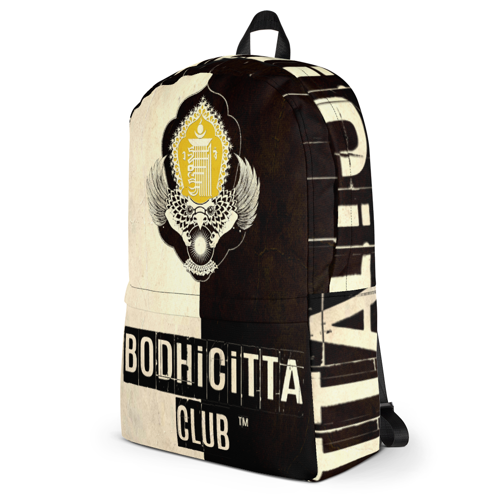 BODHICITTA CLUB BLACK WHITE VINTAGE : Backpack
