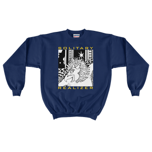 SOLITARY REALIZER : Men's Crewneck Sweatshirt